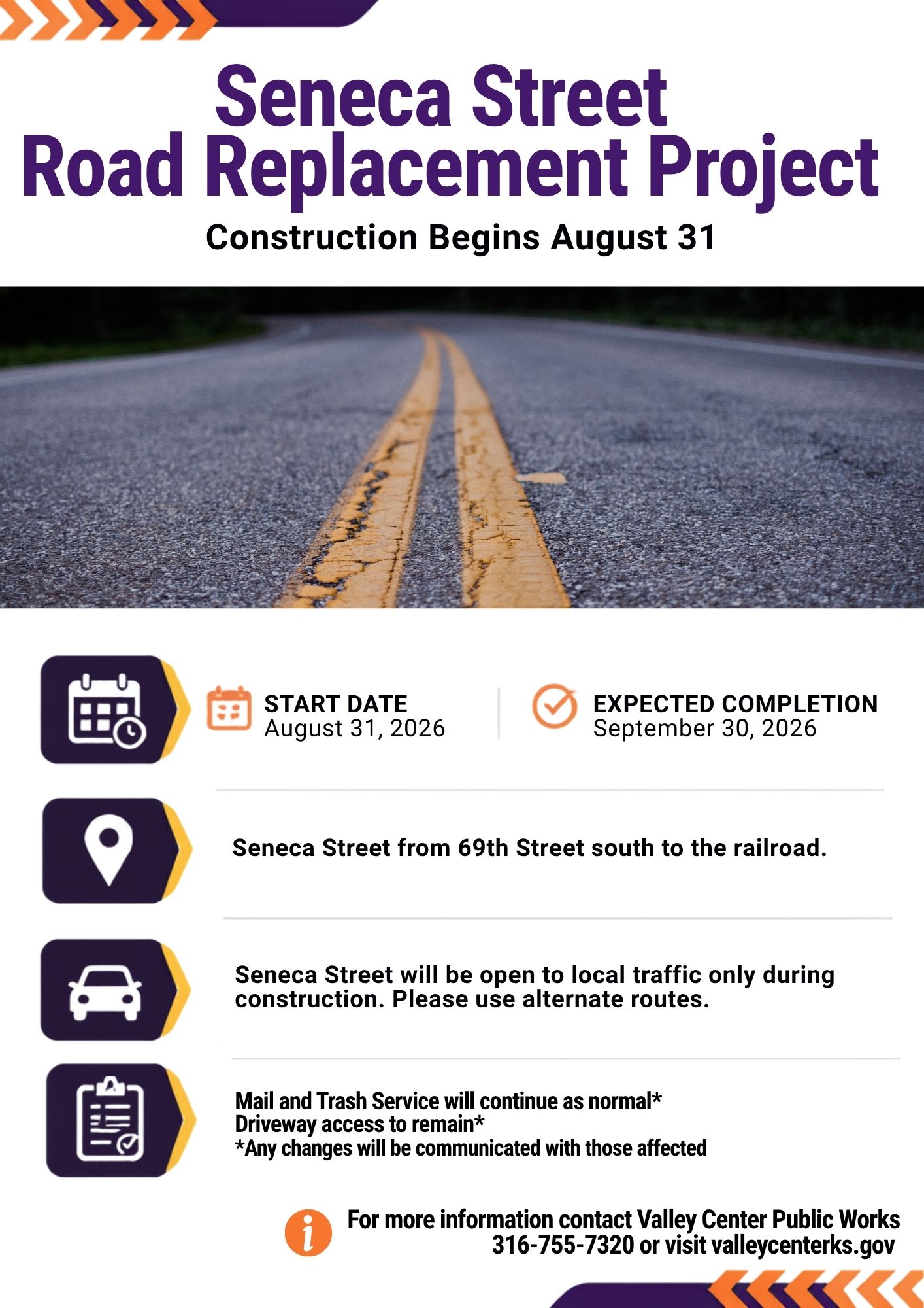 Road Project Informational Flyer